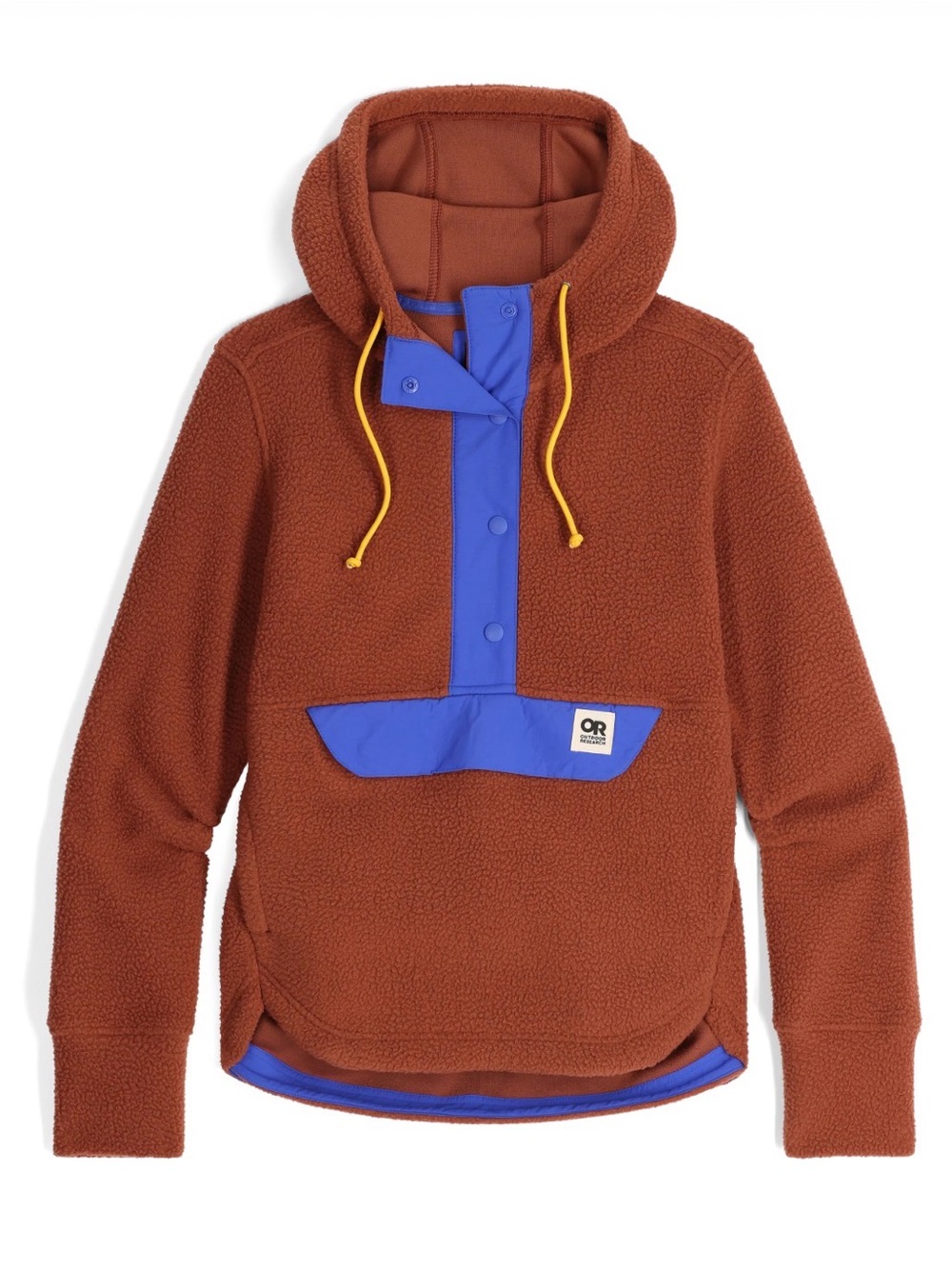 Outdoor Research - Women's Grayland Fleece Pullover Hoodie - Brick/Ultramarine